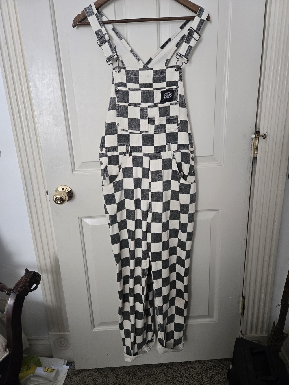 Hellbabes Checkerboard Overalls